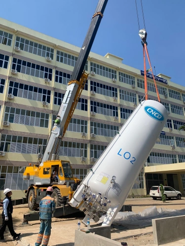 20m3 liquid oxygen tank for Thai hospital use